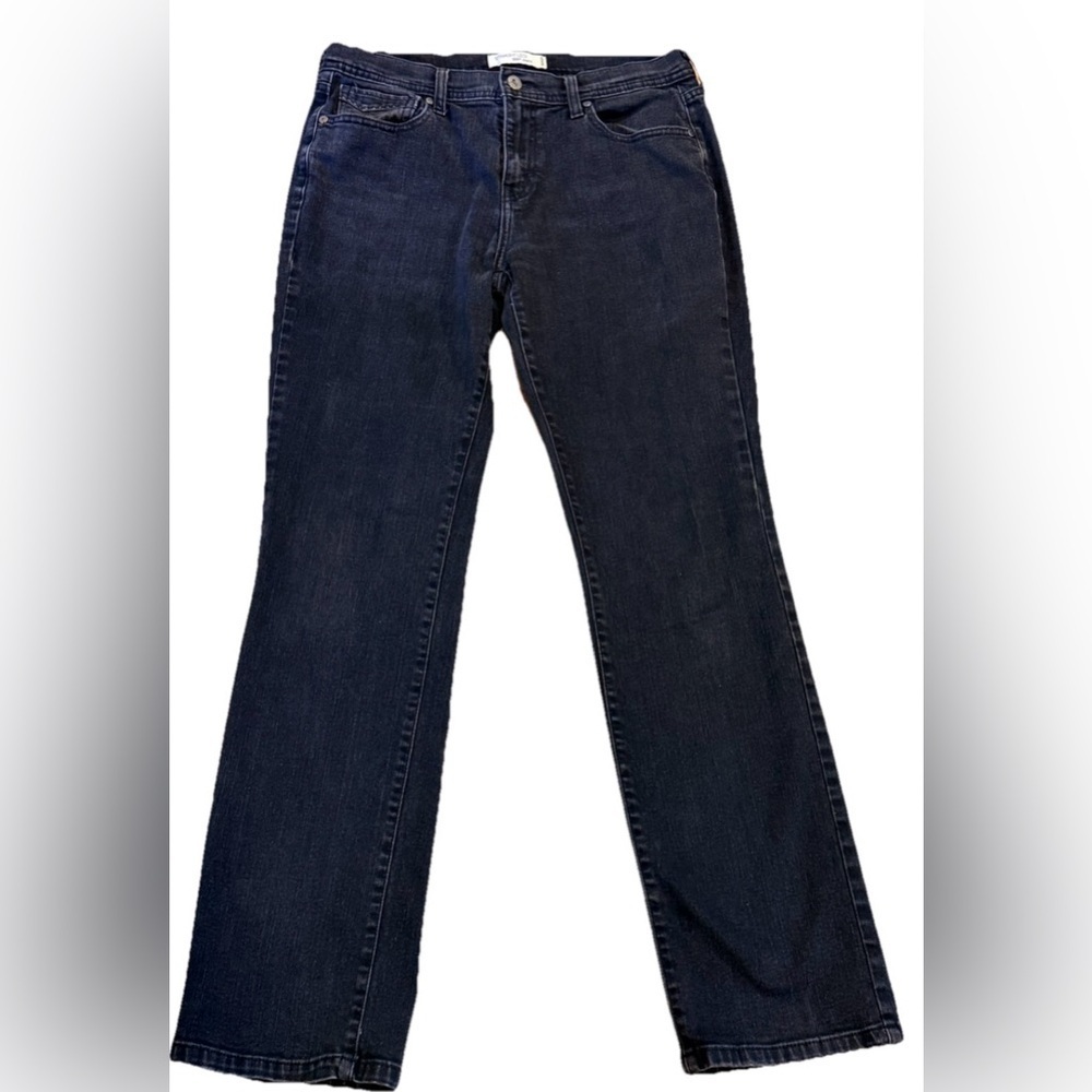 Levi's 505 Straight Leg Jeans Dark Indigo Mid Rise 31 Inseam Size 10